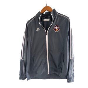 Adidas Mens Grey 100 Club‎ Central Michigan University Track Jacket Size L